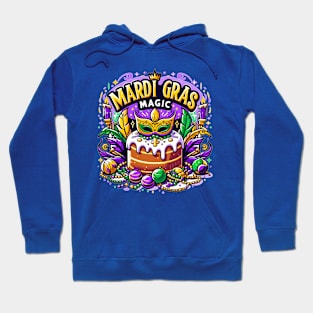 Mardi Gras Magic King Cake Design Hoodie